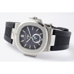 Nautilus 5726 Complicated SS 1:1 Best Edition Grey Textured Dial Rubber Strap PPF A324