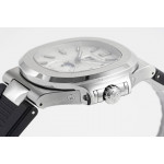 Nautilus 5726 Complicated SS 1:1 Best Edition White Textured Dial Rubber Strap PPF A324