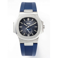 Nautilus 5726 Complicated SS 1:1 Best Edition Blue Textured Dial Rubber Strap PPF A324