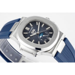 Nautilus 5726 Complicated SS 1:1 Best Edition Blue Textured Dial Rubber Strap PPF A324