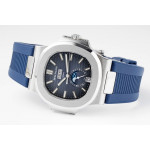 Nautilus 5726 Complicated SS 1:1 Best Edition Blue Textured Dial Rubber Strap PPF A324