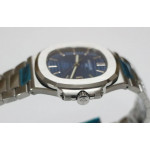 Nautilus 5711 1:1 Best Edition 40th Anniversary Blue Dial SS Bracelet A324 Super Clone BP