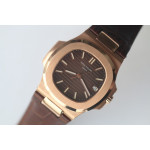 Nautilus Jumbo 5711 RG/RG Brown Dial Leather BP MY9015 Mod