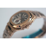 Nautilis 5980 Chrono RG Brown Dial Leather  BP A7750