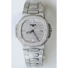 Nautilus 5719 40mm Diamonds SS/SS Diamonds Bracelet PPF Miyota 9015 Mod