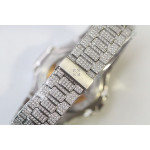 Nautilus 5719 40mm Diamonds SS/SS Diamonds Bracelet PPF Miyota 9015 Mod