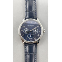 Perpetual Calendar 5140 SS Best Edition Blue Numeral Dial on Blue Leather Strap 3KF A240