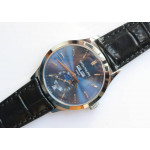 Complications 5396G Blue Dial Crystal Markers on Black Leather Strap A324 KMF