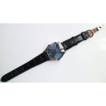 Complications 5396G Blue Dial Crystal Markers on Black Leather Strap A324 KMF