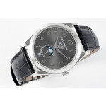 Annual Calendar Moonphase 5396 SS 1:1 Best Edition Grey Dial Leather Strap PPF A324