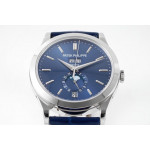 Annual Calendar Moonphase 5396 SS 1:1 Best Edition Blue Dial Leather Strap PPF A324