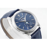 Annual Calendar Moonphase 5396 SS 1:1 Best Edition Blue Dial Leather Strap PPF A324