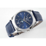 Annual Calendar Moonphase 5396 SS 1:1 Best Edition Blue Dial Leather Strap PPF A324