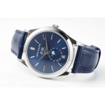 Annual Calendar Moonphase 5396 SS 1:1 Best Edition Blue Dial Leather Strap PPF A324