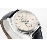 Annual Calendar Moonphase 5396 SS 1:1 Best Edition White Dial Leather Strap PPF A324