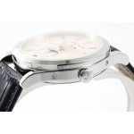 Annual Calendar Moonphase 5396 SS 1:1 Best Edition White Dial Leather Strap PPF A324