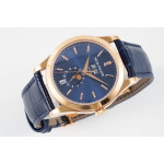 Annual Calendar Moonphase 5396 RG 1:1 Best Edition Blue Dial on Blue Leather Strap PPF A324