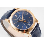 Annual Calendar Moonphase 5396 RG 1:1 Best Edition Blue Dial on Blue Leather Strap PPF A324