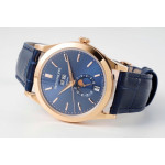 Annual Calendar Moonphase 5396 RG 1:1 Best Edition Blue Dial on Blue Leather Strap PPF A324