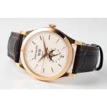 Annual Calendar Moonphase 5396 RG 1:1 Best Edition White Sticks Dial Brown Leather Strap PPF A324