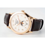 Annual Calendar Moonphase 5396 RG 1:1 Best Edition Champagne Dial on Brown Leather Strap PPF A324