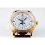 Annual Calendar Moonphase 5396 RG 1:1 Best Edition White/Blue Dial on Brown Leather Strap PPF A324