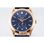 Annual Calendar Moonphase 5396 RG 1:1 Best Edition Blue Dial T Crystal Markers Leather Strap PPF A324