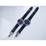 Grand Complications 6102P Moon SS Blue Dial Blue Leather Strap A240 TWF