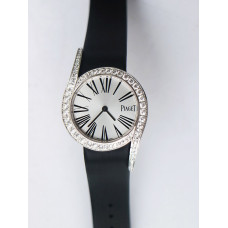 Limelight Gala G0A38160 32mm SS 1:1 Best Edition Silver Dial Black Fabric Strap Siwss Quartz ZF