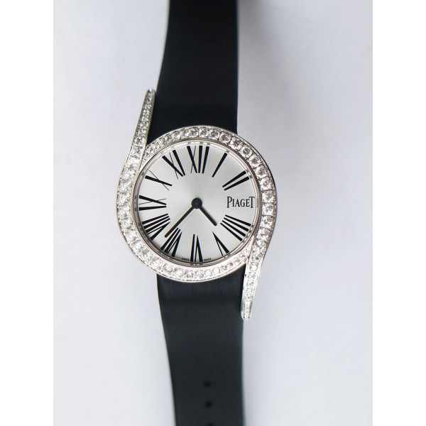 Limelight Gala G0A38160 32mm SS 1:1 Best Edition Silver Dial Black Fabric Strap Siwss Quartz ZF