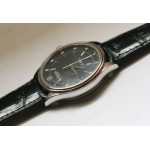 Cellini Time 50509 SS Black Dial Diamonds Marker Leather GMF Asia 3132