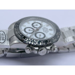 Daytona 116500 Ceramic Bezel 1:1 Best Edition 904L SS Case and Bracelet White Dial Clean SA4130