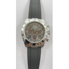 Daytona 116509 1:1 Best Edition 904L SS Case Gray Dial on Rubber Strap Clean SA4130 V2