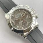 Daytona 116509 1:1 Best Edition 904L SS Case Gray Dial on Rubber Strap Clean SA4130 V2