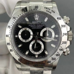 Daytona 116520 1:1 Best Edition 904L SS Case and Bracelet White&Black Dial Clean SA4130 V2