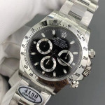 Daytona 116520 1:1 Best Edition 904L SS Case and Bracelet White&Black Dial Clean SA4130 V2