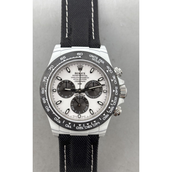 Daytona DIW White Carbon IRBIS White Dial Black nylon Strap N6F SA4130