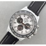 Daytona DIW White Carbon IRBIS White Dial Black nylon Strap N6F SA4130