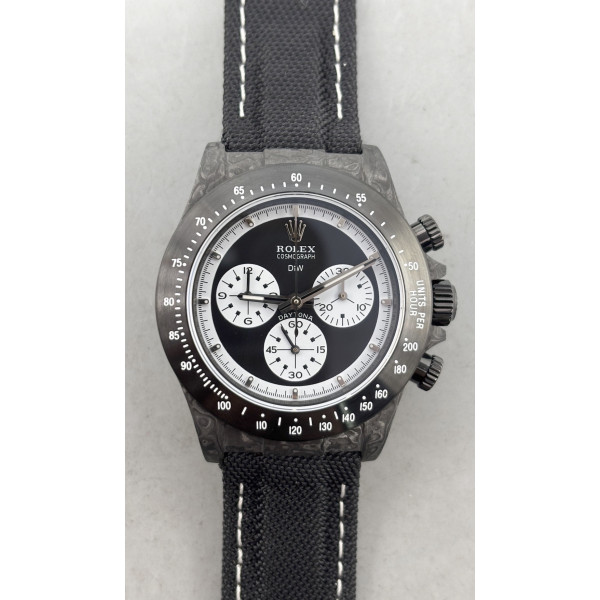 Daytona DIW Paul Newman Black Carbon Case Black dial Nylon Strap N6F SA4130