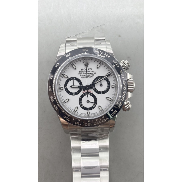 Daytona 116500 Ceramic Bezel 1:1 Best Edition 904L SS Case and Bracelet White Dial VSF DD4130