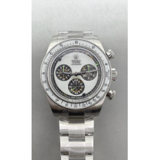 Daytona Artisans 40mm SS/SS White Dial Bracelet ADGF A4802