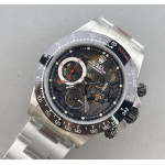 Daytona Barrichello Ceramic Bezel Best Edition Skeleton Dial on SS Oyster Bracelet SONIC SA4130