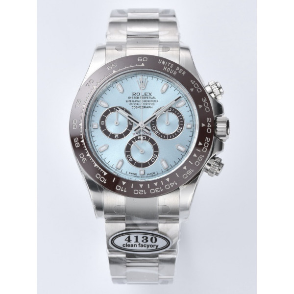 Daytona 116506 Clean 1:1 Best Edition Ice Blue Dial Stick Markers on SS Bracelet SA4130 V2