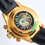 Daytona 126518 YG 1:1 Best Edition Gold Dial on Oysterflex Rubber Strap QF SH4131 V6（Gain Weight）