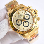 Daytona 126508 YG 1:1 Best Edition Gold Dial on YG Bracelet QF SH4131 V6 (Gain Weight）