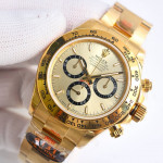 Daytona 126508 YG 1:1 Best Edition Gold Dial on YG Bracelet QF SH4131 V6 (Gain Weight）