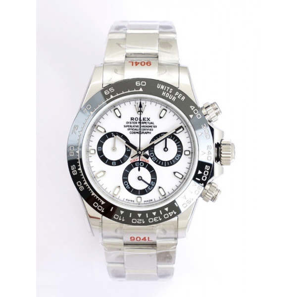 Daytona 116500 904L SS/SS White&Black Dials EWF Asia 7750