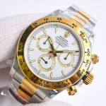 Daytona 126503 TT 1:1 Best Edition White Dial on SS/YG QF Braclet SH4131 V6 (Gain Weight）