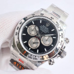 Daytona 126509 1:1 Best Edition Black/Silver Dial on SS Bracelet QF SH4131 V6 (Gain Weight）