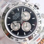 Daytona 126509 1:1 Best Edition Black/Silver Dial on SS Bracelet QF SH4131 V6 (Gain Weight）